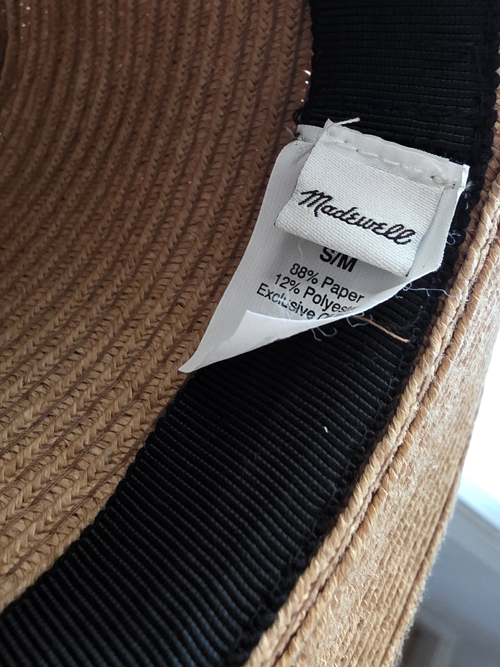 Madewell Woven Packable Straw Hat